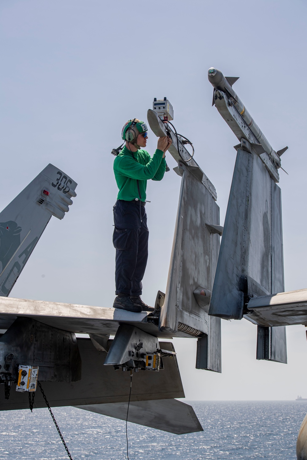 USS Dwight D. Eisenhower Conduct Routine Operations in the Red Sea