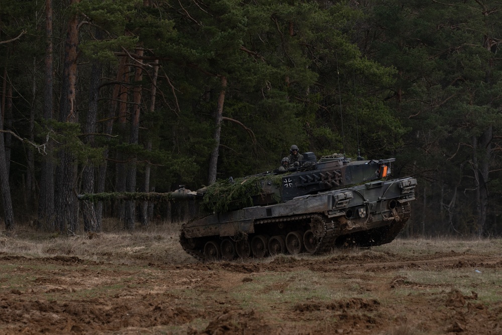 Allied Spirit 24 Participants Conduct Leopard 2-A7 Training