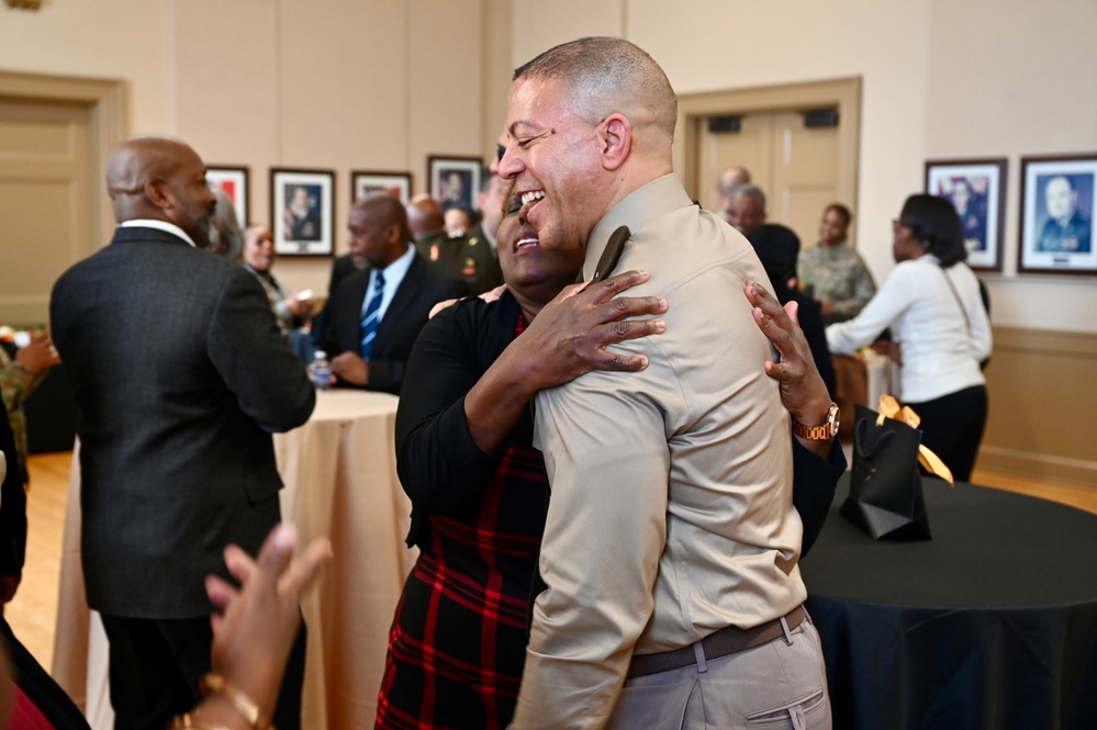 Brig. Gen. Aaron R. Dean II retirement ceremony social