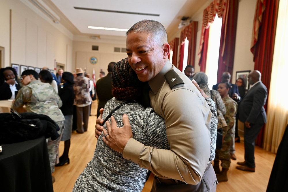 Brig. Gen. Aaron R. Dean II retirement ceremony social