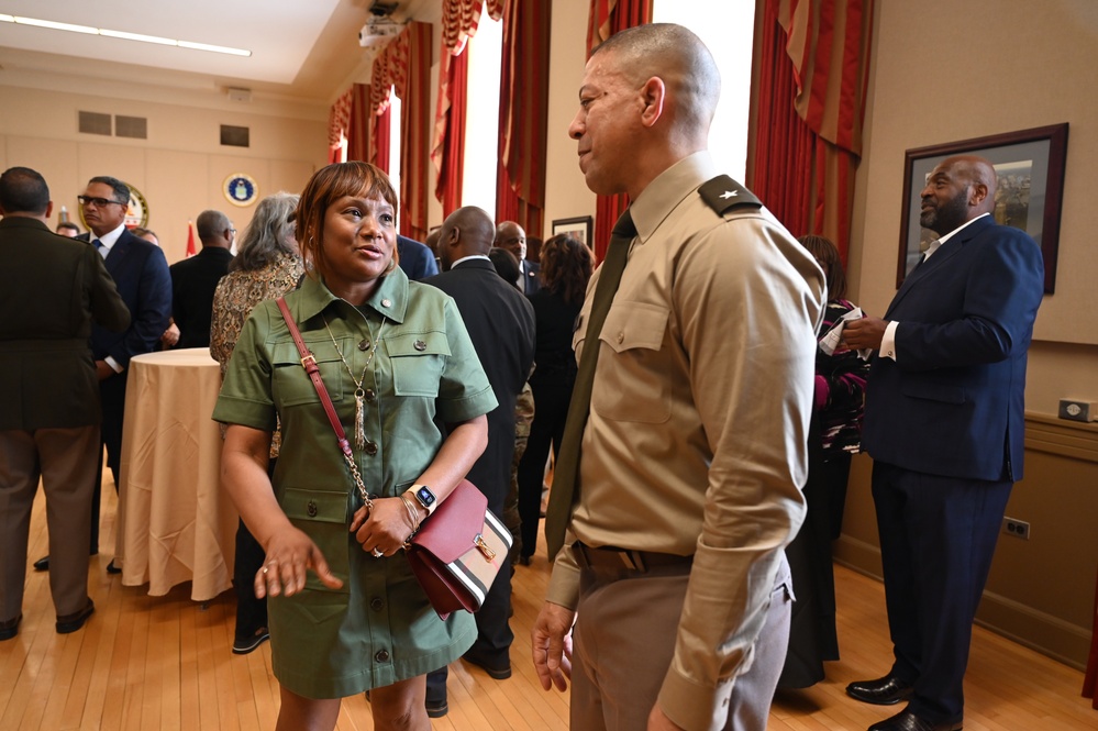 Brig. Gen. Aaron R. Dean II retirement ceremony social