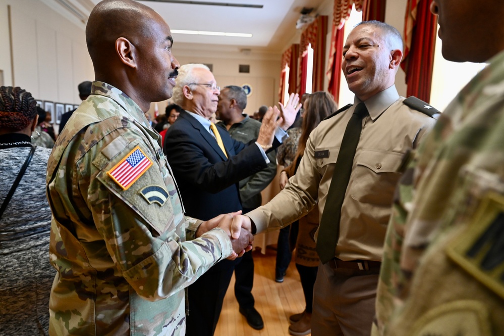 Brig. Gen. Aaron R. Dean II retirement ceremony social