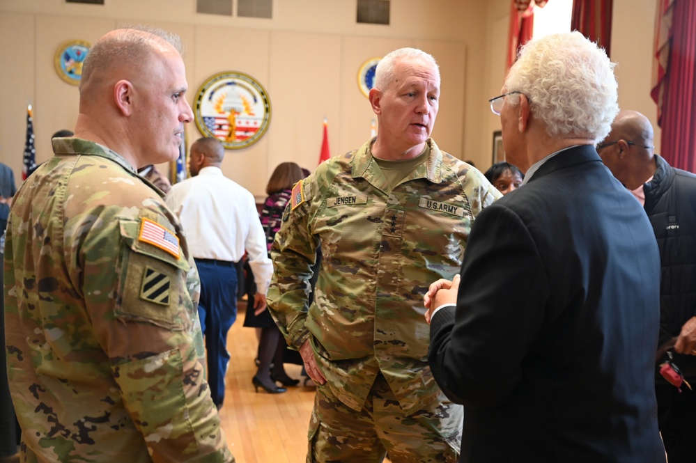 Brig. Gen. Aaron R. Dean II retirement ceremony social