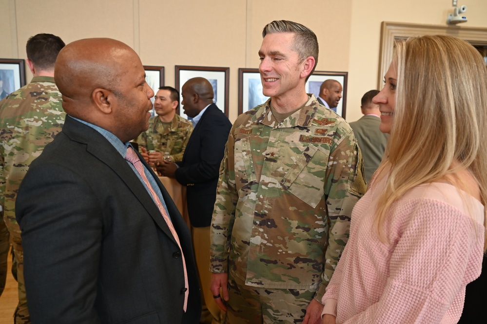 Brig. Gen. Aaron R. Dean II retirement ceremony social