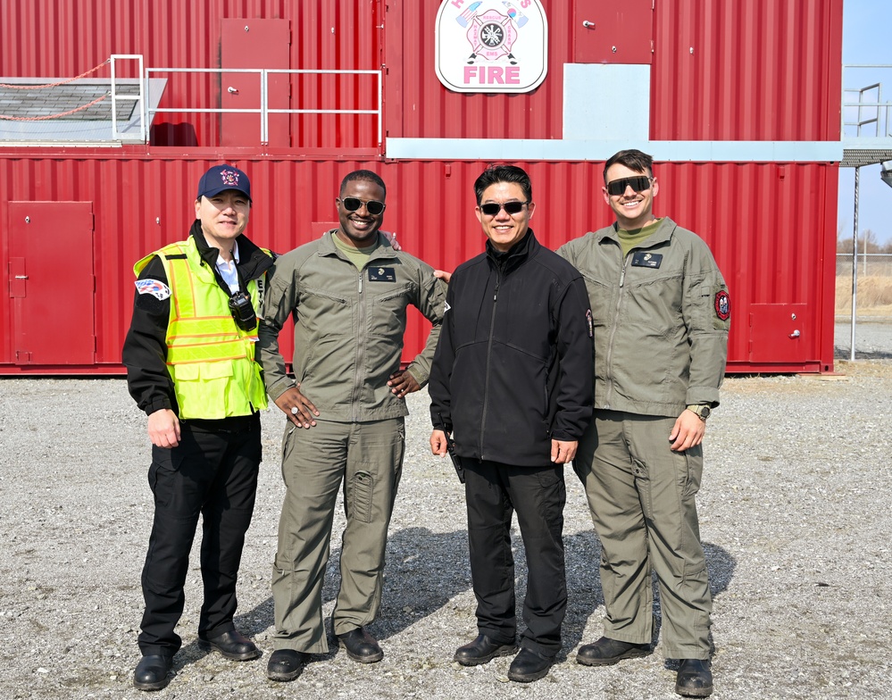 USAG Humphreys Joint Training with USMC Firefighters