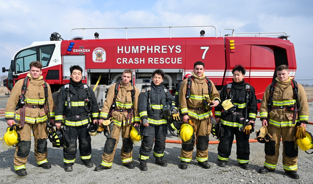 USAG Humphreys Joint Training with USMC Firefighters