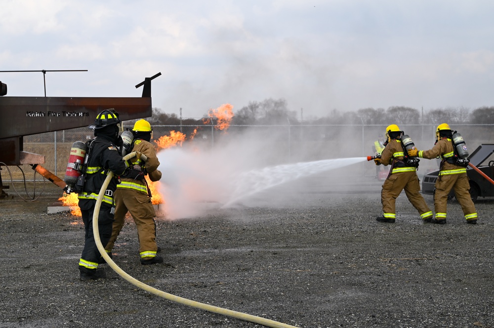 USAG Humphreys Joint Training with USMC Firefighters