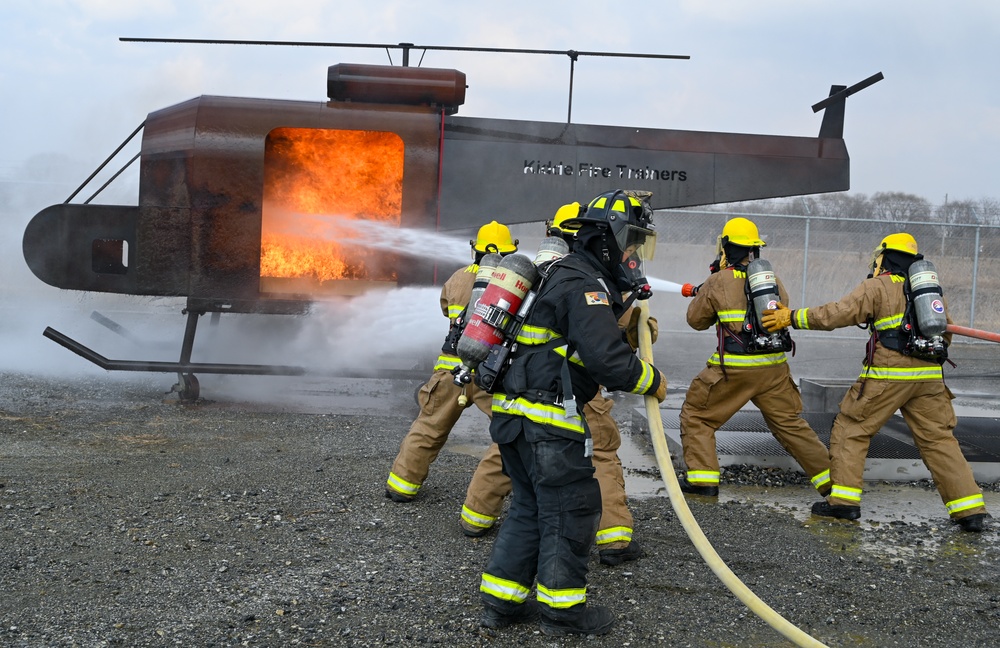 USAG Humphreys Joint Training with USMC Firefighters