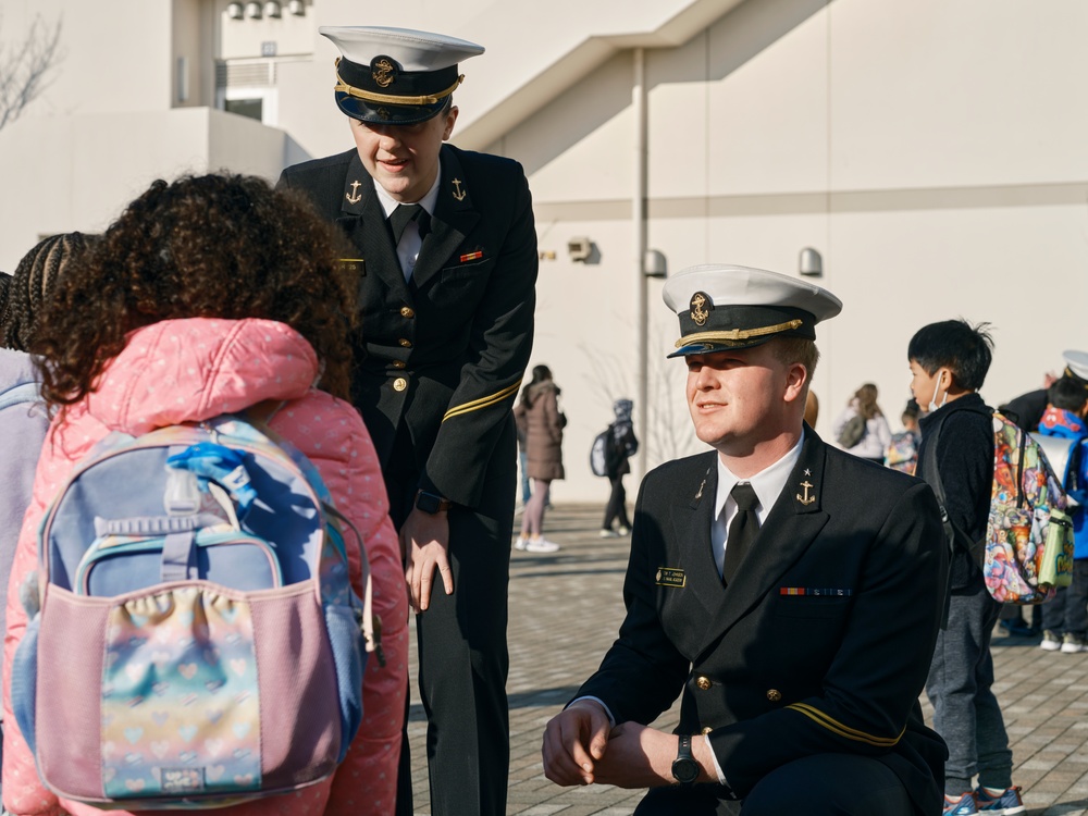 U.S. Naval Academy Glee Club performs for Sullivans Elementary School students