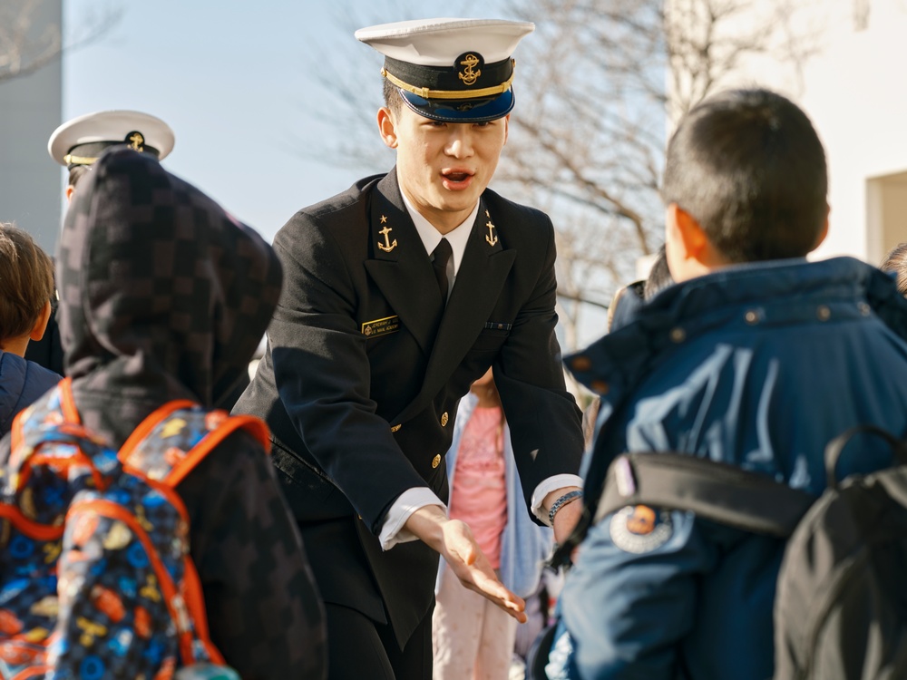 U.S. Naval Academy Glee Club performs for Sullivans Elementary School students