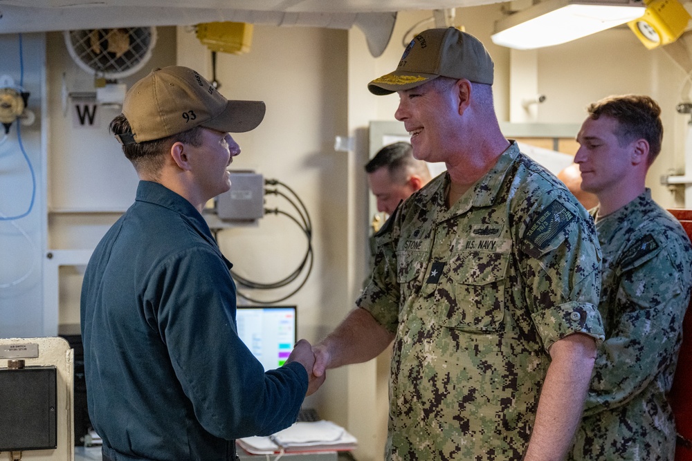 Rear Adm. Scott Visits USS Somerset During CG24