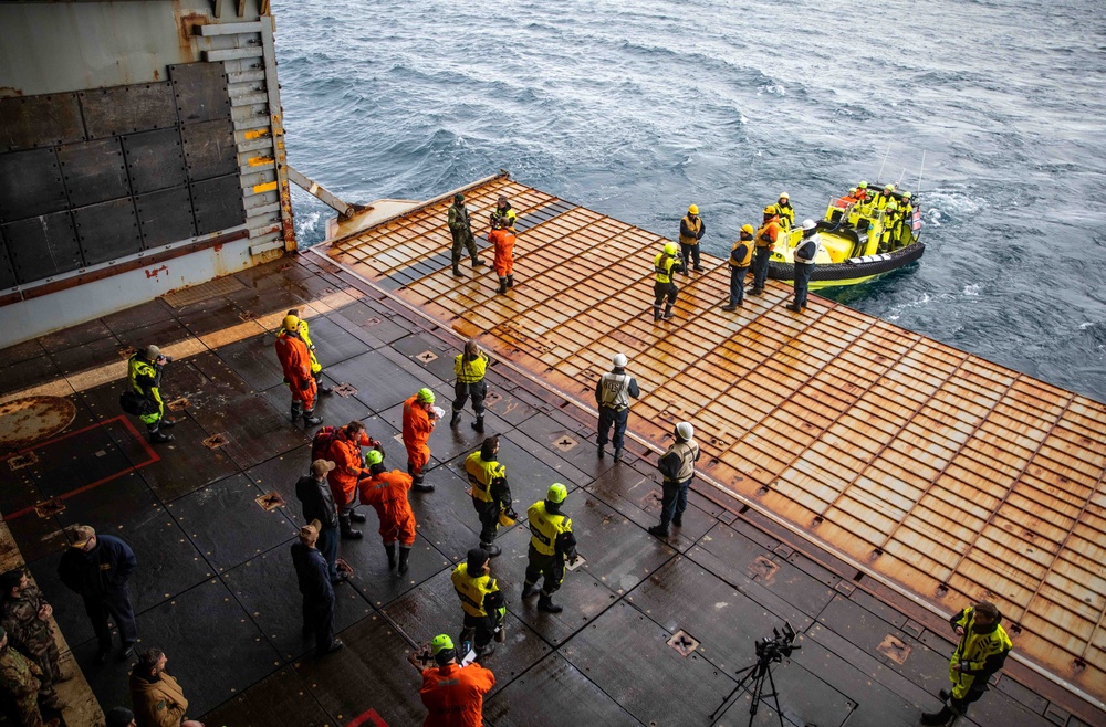 Press embark USS Gunston Hall for media event in support of Steadfast Defender 24