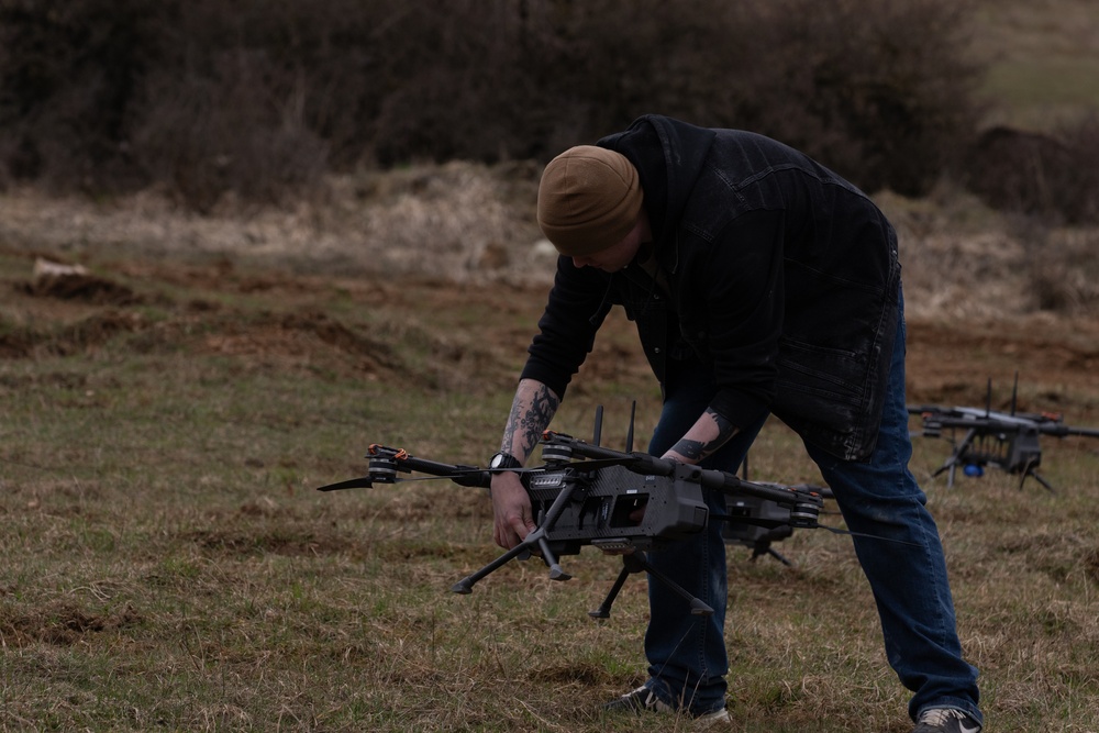 Allied Spirit 24 Participants Conduct Drone Training