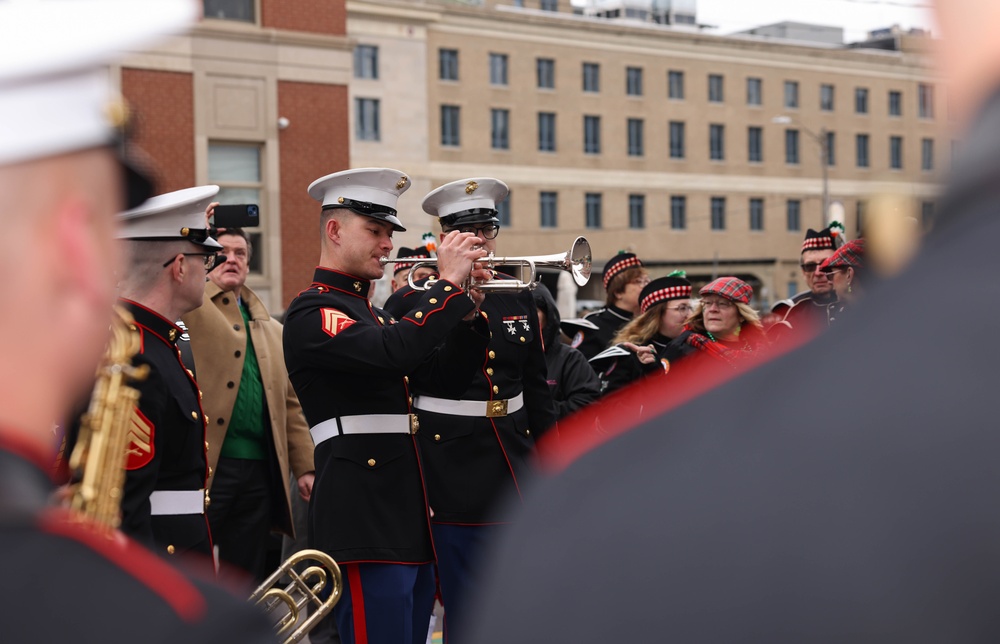 Quantico Marine Band performs at Scranton’s St. Patrick’s Day Parade