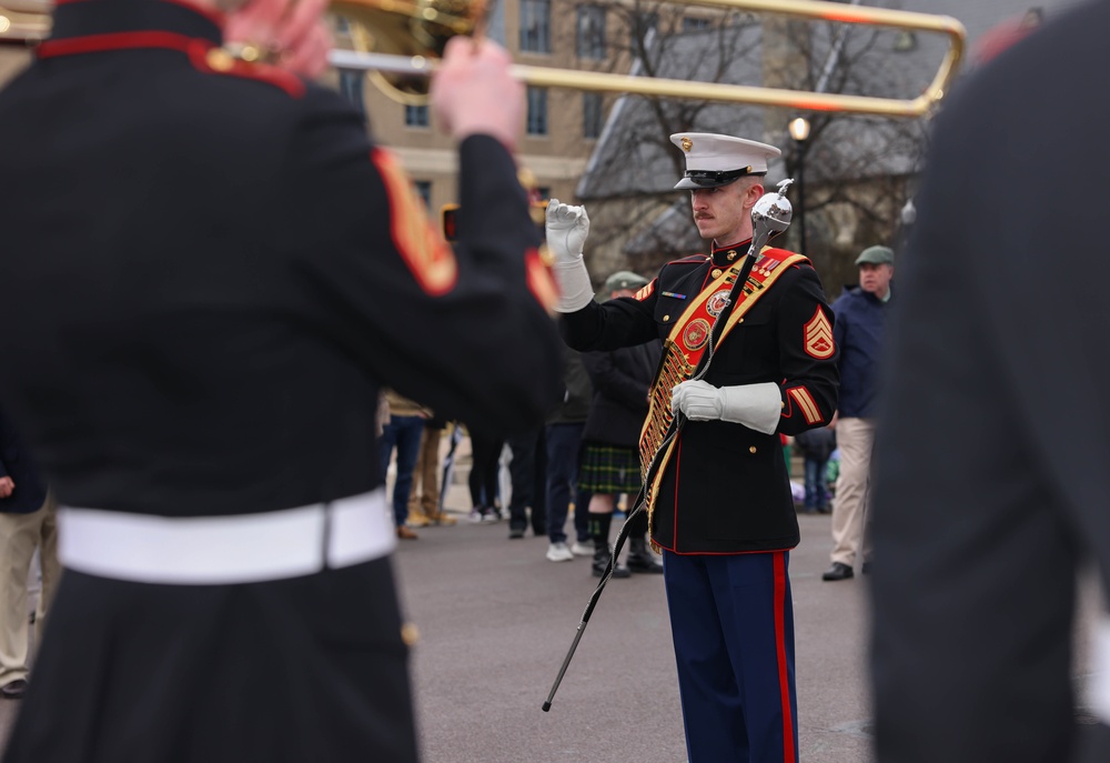 Quantico Marine Band performs at Scranton’s St. Patrick’s Day Parade