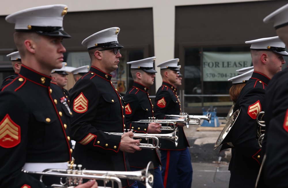 Quantico Marine Band performs at Scranton’s St. Patrick’s Day Parade