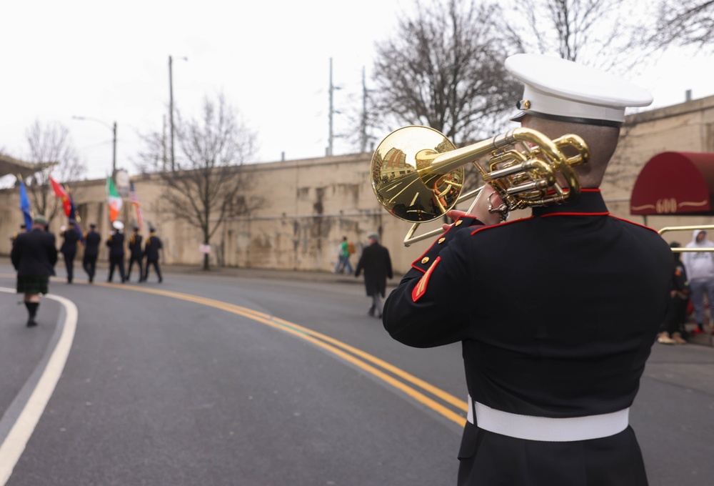 Quantico Marine Band performs at Scranton’s St. Patrick’s Day Parade