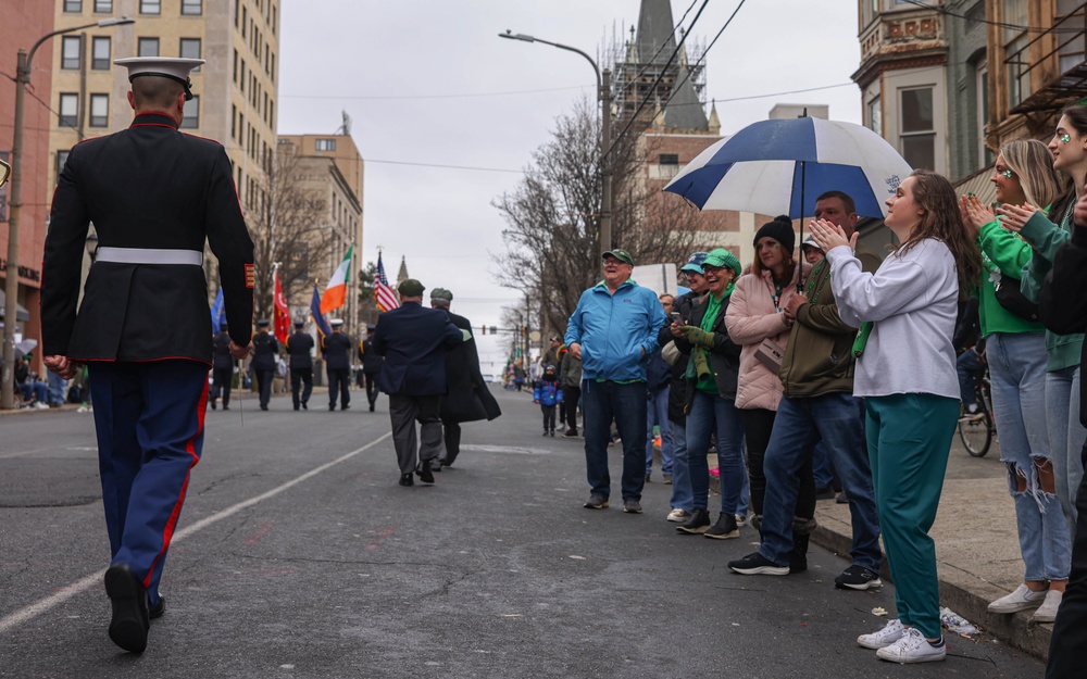 Quantico Marine Band performs at Scranton’s St. Patrick’s Day Parade