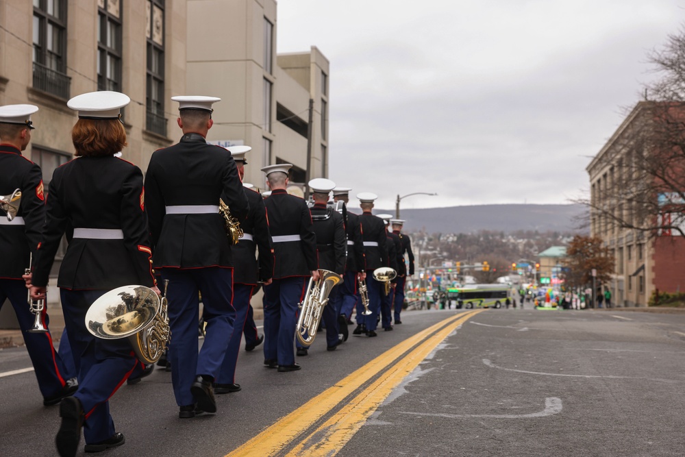 Quantico Marine Band performs at Scranton’s St. Patrick’s Day Parade