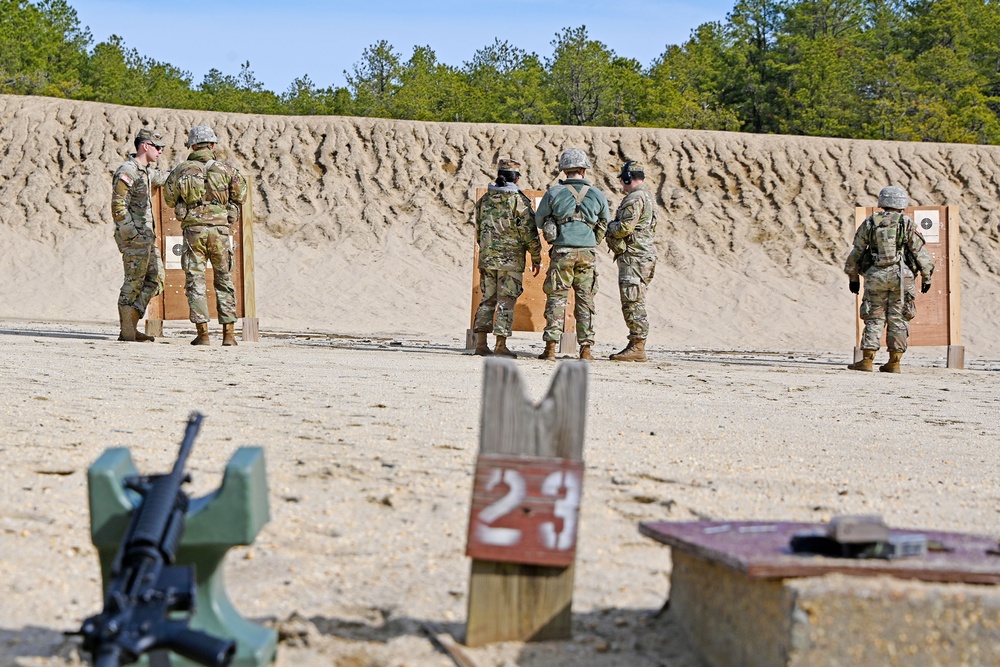 Joint Base McGuire-Dix-Lakehurst- FORDHAM ROTC RANGE 20 TABLE VI QUAL DAY FIRE STAGE 1. March 8th, 2024