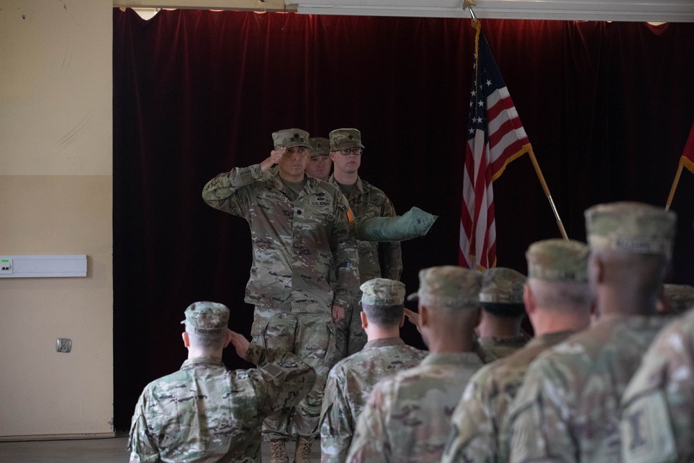 Sustainment Soldiers host a transfer of authority ceremony