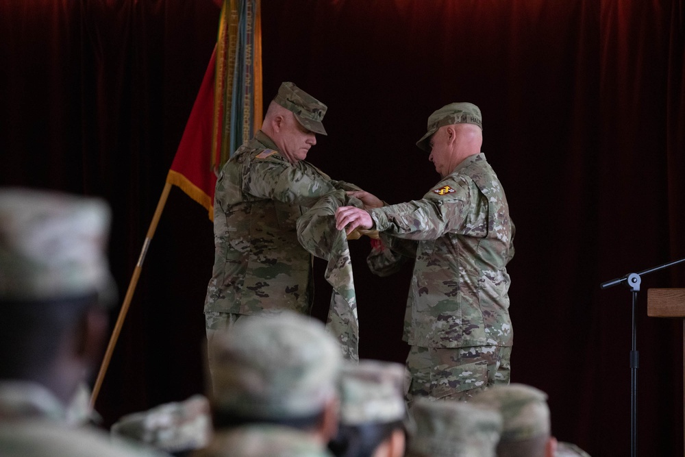 Sustainment Soldiers host a transfer of authority ceremony