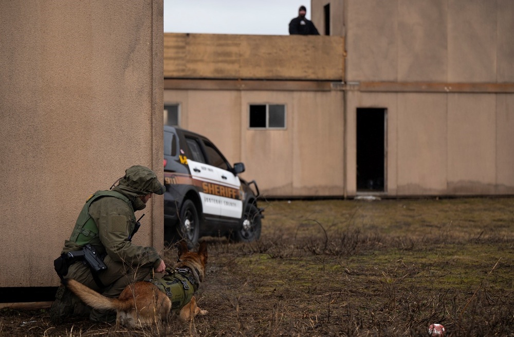 92nd SFS hosts interagency military working dog training at FAFB
