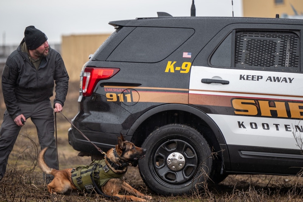 92nd SFS hosts interagency military working dog training at FAFB