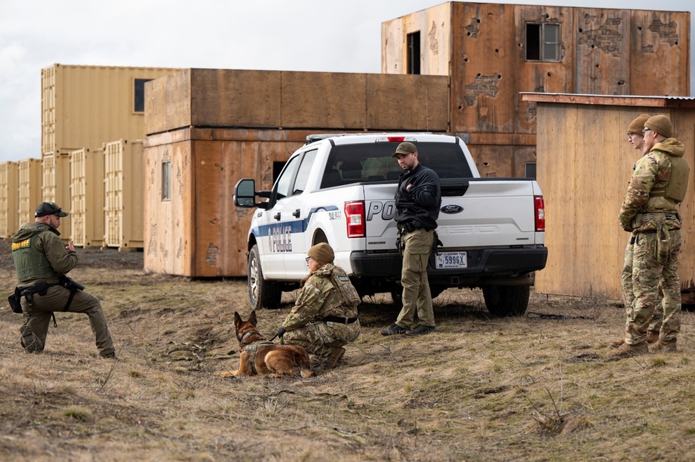 92nd SFS hosts interagency military working dog training at FAFB