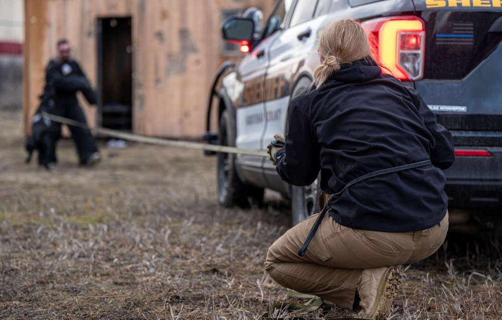 92nd SFS hosts interagency military working dog training at FAFB