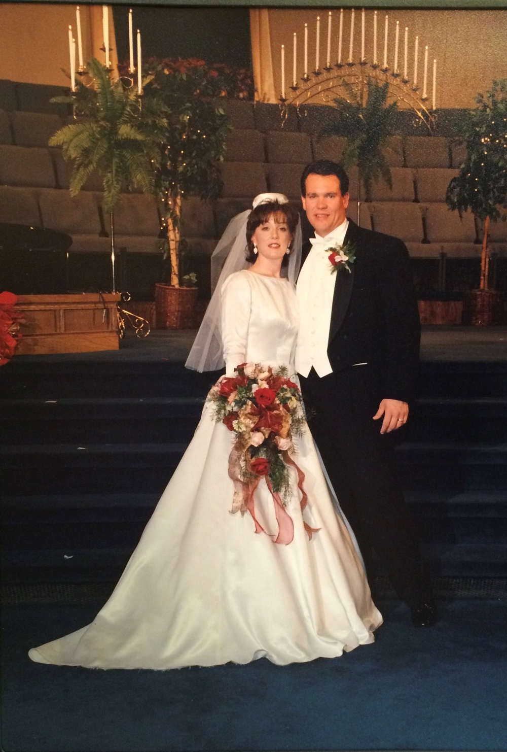 Leigh and Chaplain Scott Ingram at their wedding in Cleveland, Tennessee in December 1999. (Courtesy photo from Leigh Ingram)