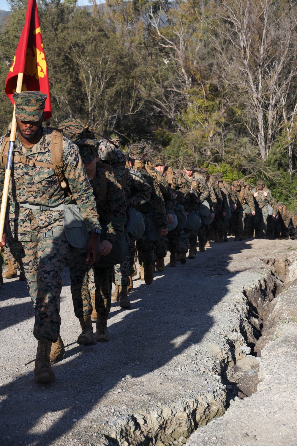 MALS-39 conducts annual Gas Chamber Qualification with a company hike