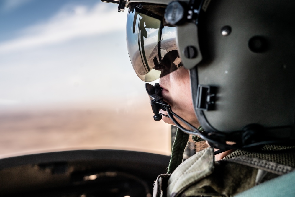 B Co. &quot;Flippers&quot; Fly Over the Middle East