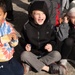 Muroc students watch Thunderbirds practice from Edwards' flight line