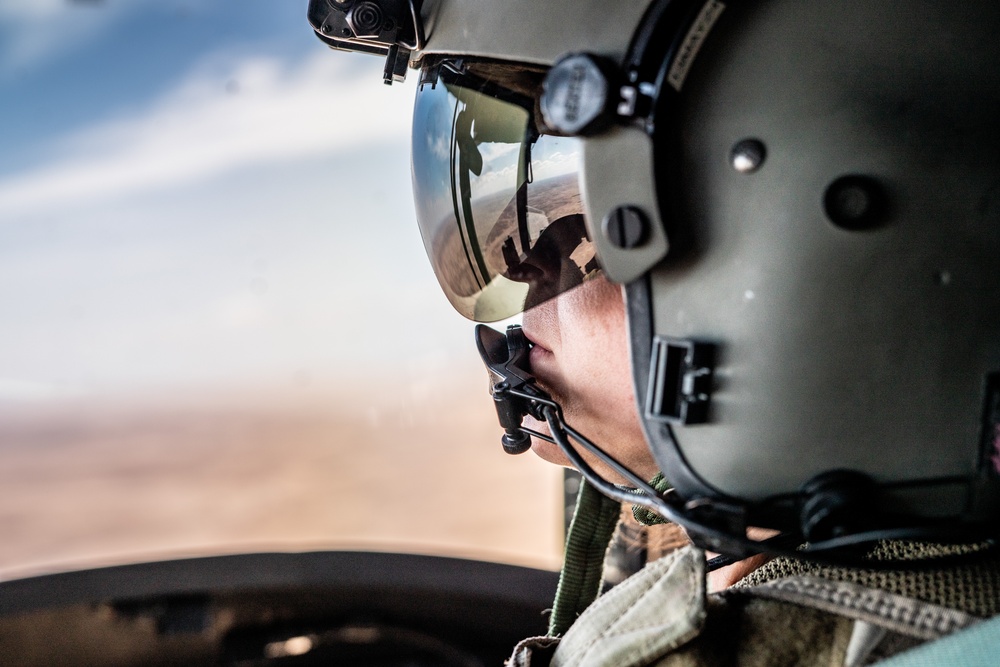 B Co. &quot;Flippers&quot; Fly Over the Middle East