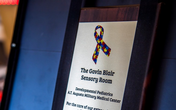 The Inauguration of the Gavin Blair Sensory Room