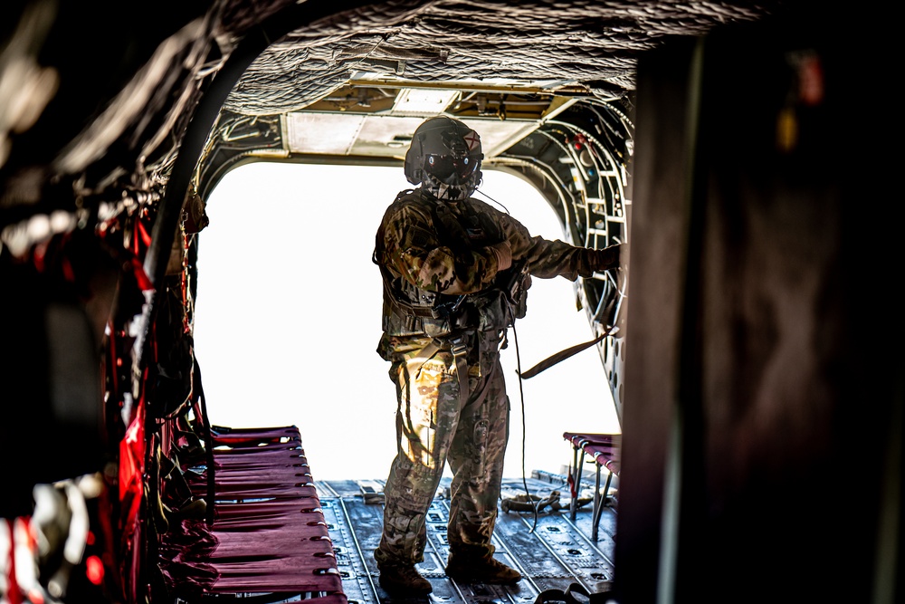 B Co. &quot;Flippers&quot; Fly Over the Middle East