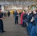 USS Carl Vinson Chief Conducts Muster