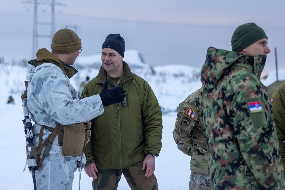Vienna Document Observation Committee visits U.S. Marines with 1st Battalion, 2nd Marines during Nordic Response 24 in Norway