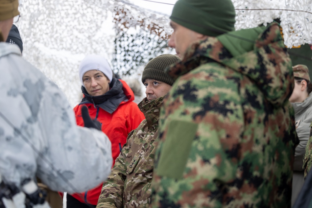 Vienna Document Observation Committee visits U.S. Marines with 1st Battalion, 2nd Marines during Nordic Response 24 in Norway