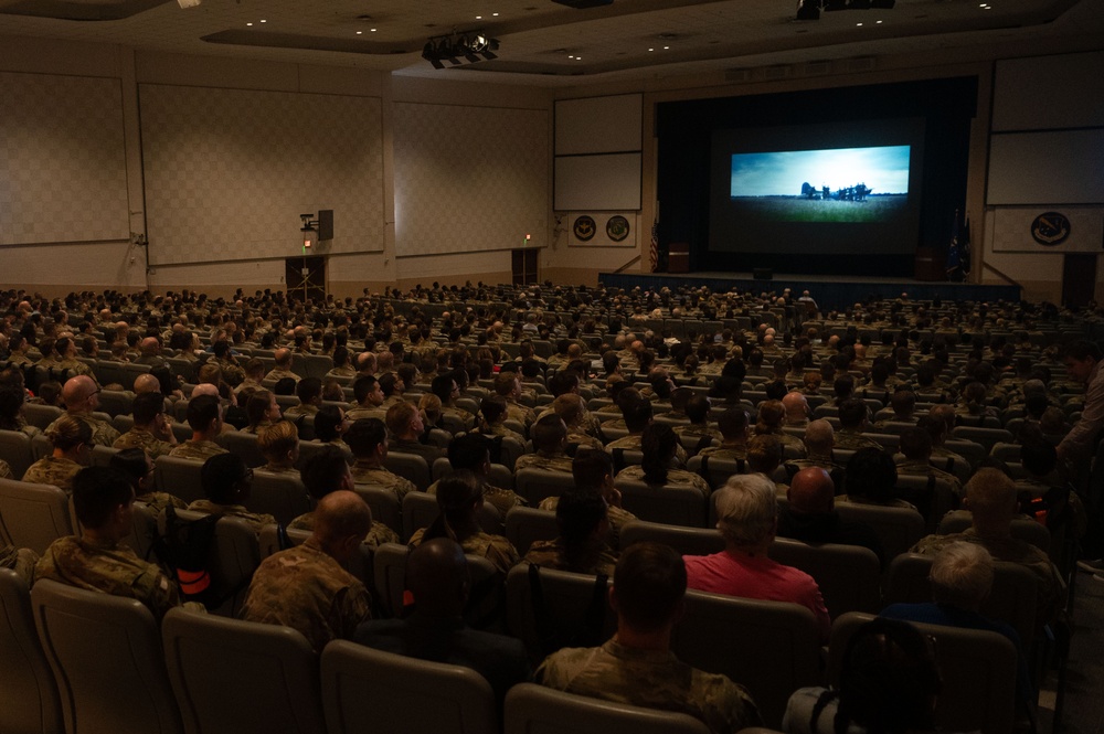 Air Force Members watch master's of the air