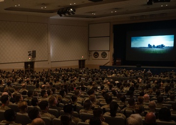 Air Force Members watch master's of the air