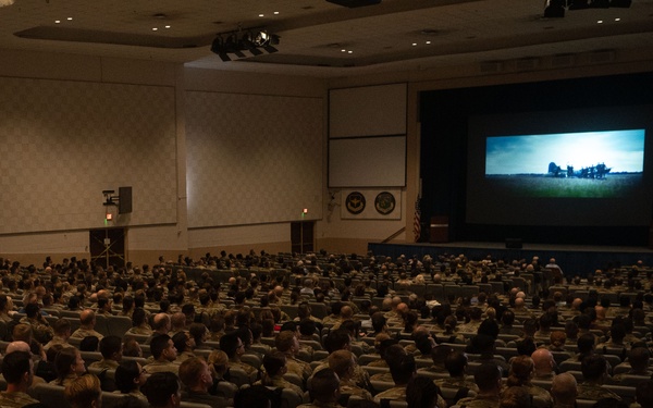 Air Force Members watch master's of the air