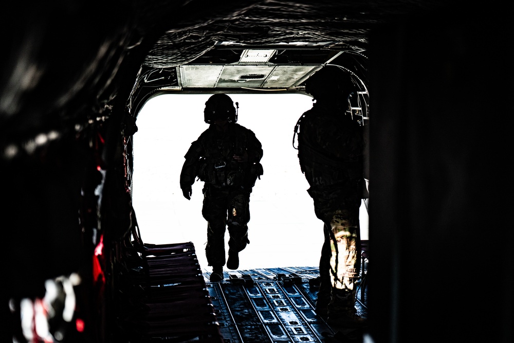 B Co. &quot;Flippers&quot; Fly Over the Middle East