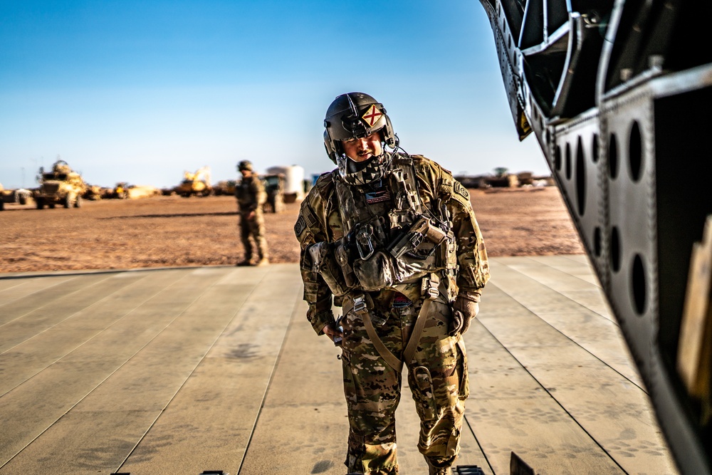 B Co. &quot;Flippers&quot; Fly Over the Middle East