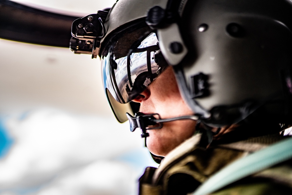 B Co. &quot;Flippers&quot; Fly Over the Middle East