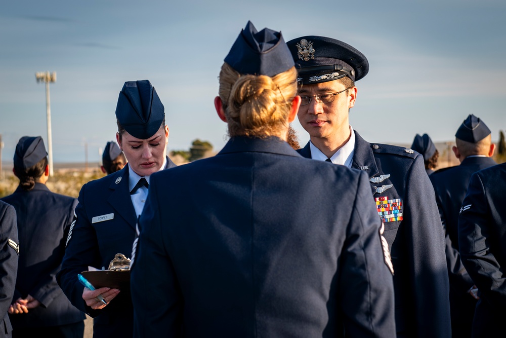 412th MDG conducts Class A uniform inspections