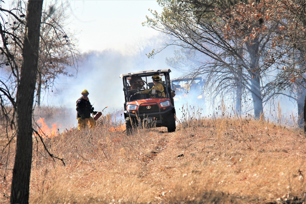 Fort McCoy prescribed burn team holds their first prescribed burn of 2024