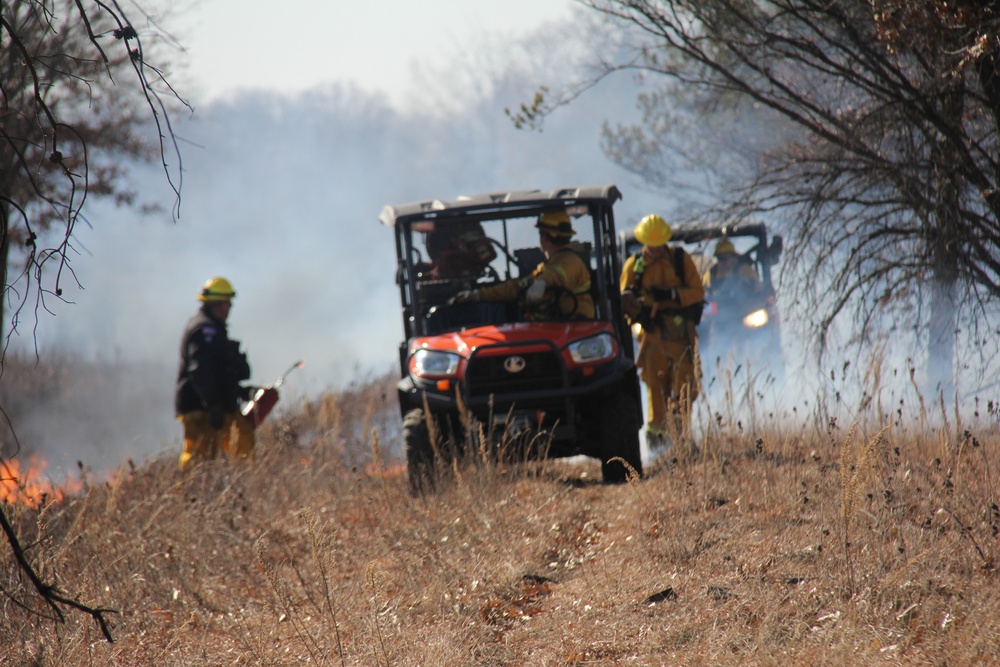 Fort McCoy prescribed burn team holds their first prescribed burn of 2024