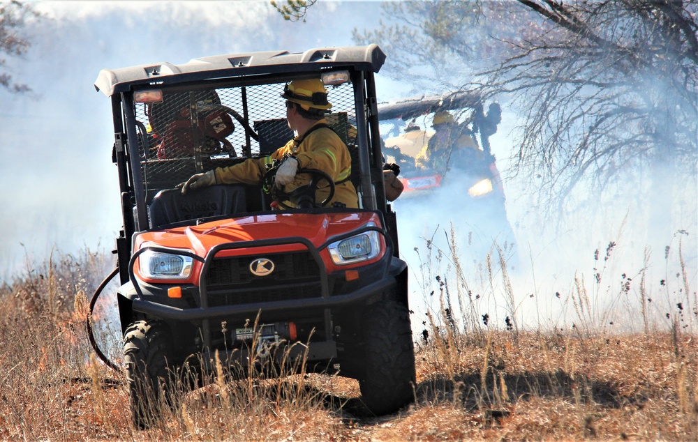 Fort McCoy prescribed burn team holds their first prescribed burn of 2024